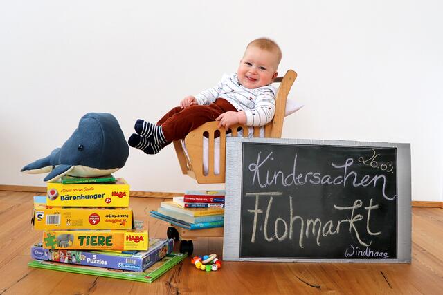 Auch die ganz Kleinen freuen sich schon auf den Besuch beim Kindersachenflohmarkt! | Foto: Elternverein Windhaag/Carina Pilgerstorfer
