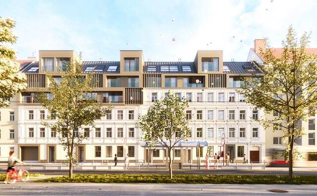 Bis Ende 2024 entsteht direkt am Rennweg ein modernes Wohnensemble. | Foto: Sangreal