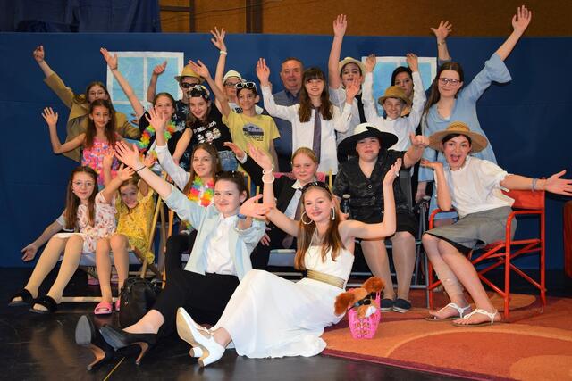 Die Schüler begeisterten als Jungschauspieler beim Theaterstück "Ferien mit Tante Willi". | Foto: Mittelschule Kohfidisch