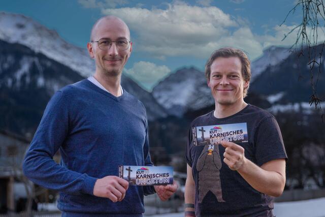 Lepold Durchner und Hartwig Ortner stehen hinter dem neuen Trekking Event im Gailtal. | Foto: Andreas Lutche