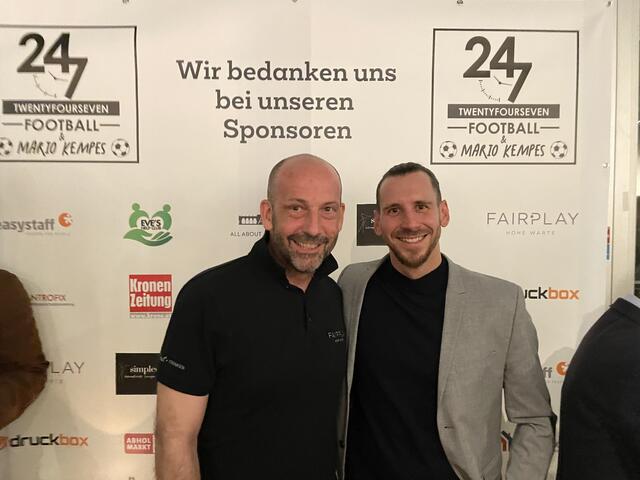 Michael Roessler (links) von Fairplay und Christoph Beranek von 24/7 Football