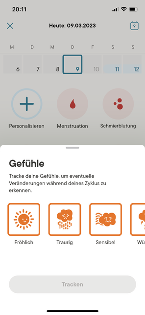 Unser App Tipp der Woche Clue Perioden Kalender ist die App von Frauen für Frauen. Mit dieser App lässt sich der eigene Menstruationszyklus im Auge behalten. Gleichzeitig ist sie perfekt für Schwangere und all jene, die einen Kinderwunsch haben. | Foto: Screenshot