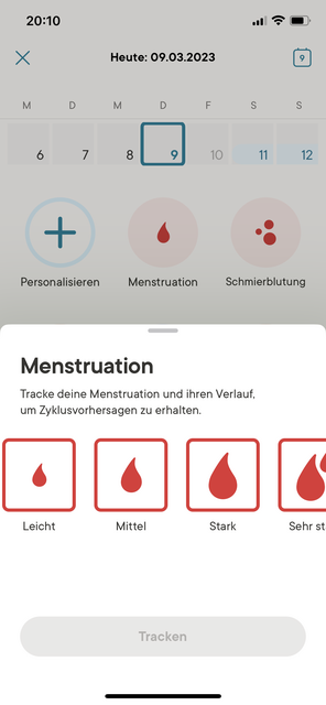 Unser App Tipp der Woche Clue Perioden Kalender ist die App von Frauen für Frauen. Mit dieser App lässt sich der eigene Menstruationszyklus im Auge behalten. Gleichzeitig ist sie perfekt für Schwangere und all jene, die einen Kinderwunsch haben. | Foto: Screenshot