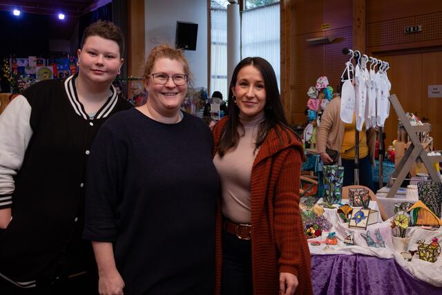 Luca Vizvary, Maggy Vizvary und Lajla Wahl. | Foto: Christian Nowotny