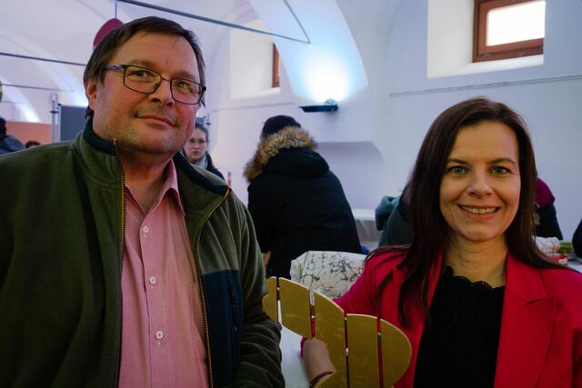 Peter Hofmarcher und Nicole Kerck. | Foto: Christian Nowotny