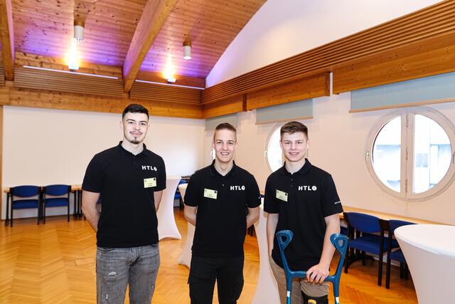 HTL1-Teilnehmer: Nedim Tekesic, Erik Luksch und Simon Koppler (v.l.).