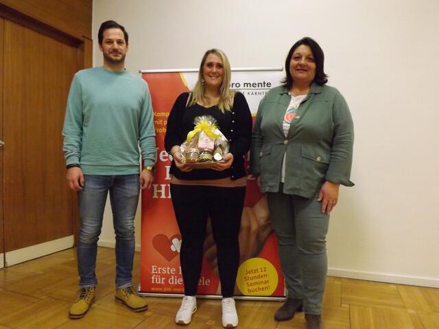 Arbeitskreisleiter, Gemeinderat Markus Pernull, Sozialbetreuerin Elisabeth Fritz, Stadträtin Martina Wiedenig (von links)  | Foto: Stadtgemeinde Hermagor-Pressegger See