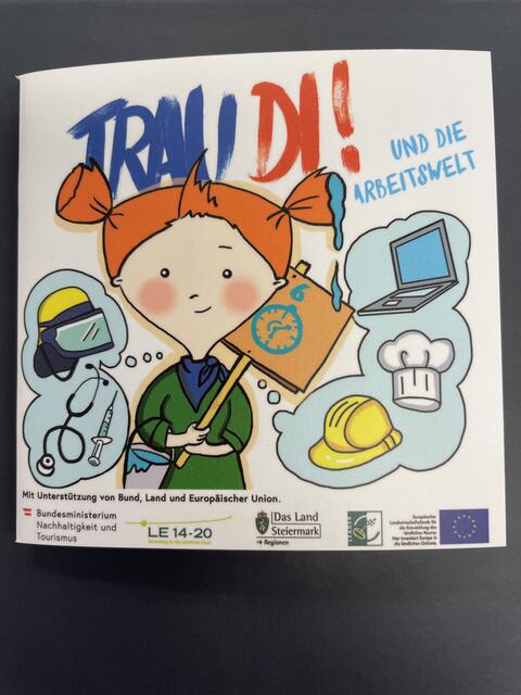 Das TrauDi! und die Arbeitswelt Büchlein ist kindgerecht aufbereitet. | Foto: Brigitte Gady