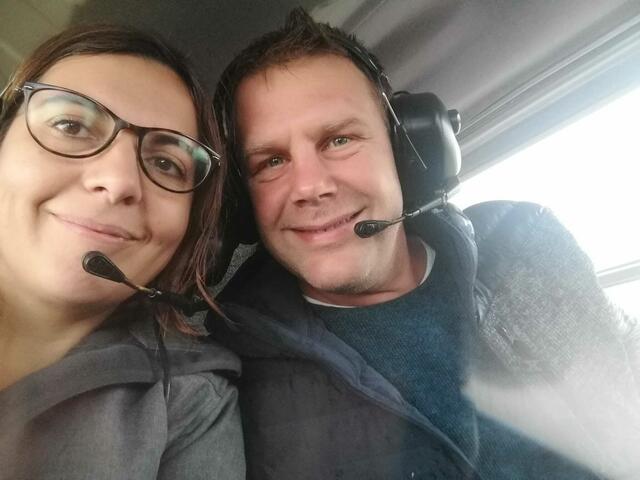 Wolfgang Lehner und Freundin Irene traten den Flug zuerst an. | Foto: Lehner