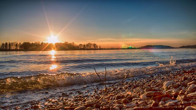 So schön ist es am Donauradweg bei Korneuburg.