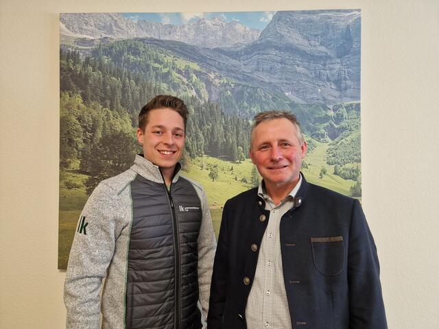 Obmann des Tiroler Almwirtschaftsvereins ÖR.-Elmar Monz mit seinem Geschäftsführer Manuel Klimmer | Foto: Haaser