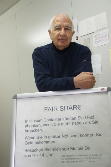 Nach dem brutalen Raubüberfall im Spendencontainers hat Max Luger zu viel Angst, um das Projekt weiter zu betreiben. | Foto: Lisa Gold