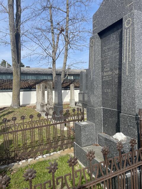 Blick über den Friedhof und die restaurierten Gräber. | Foto: Daniel Schmidt