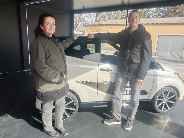 Frau Wersonig, Geschäftsführerin Aixam Österreich, stattete einen Besuch ab