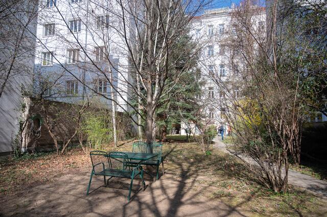 Die rund 800 Quadratmeter Grünraum in der Josefstadt sind von einem geplanten Bauprojekt bedroht. | Foto: Rene Brunhölzl