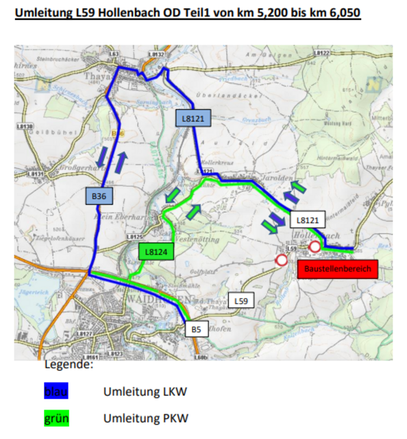 Umleitung Hollenbach
