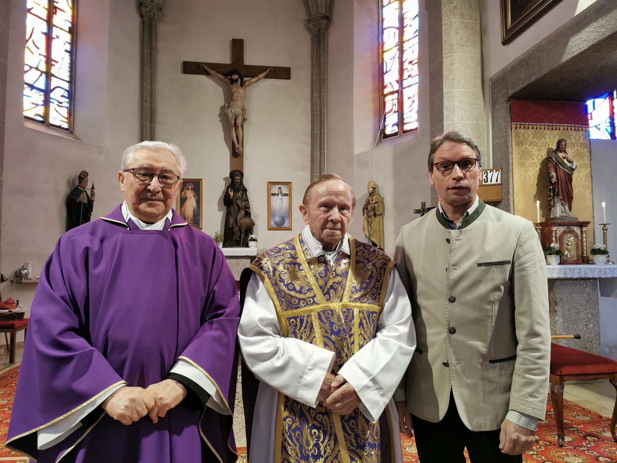 Pfarre St. Aegidi dankte Pfarrer Franz Breit für 300 Gottesdienste
