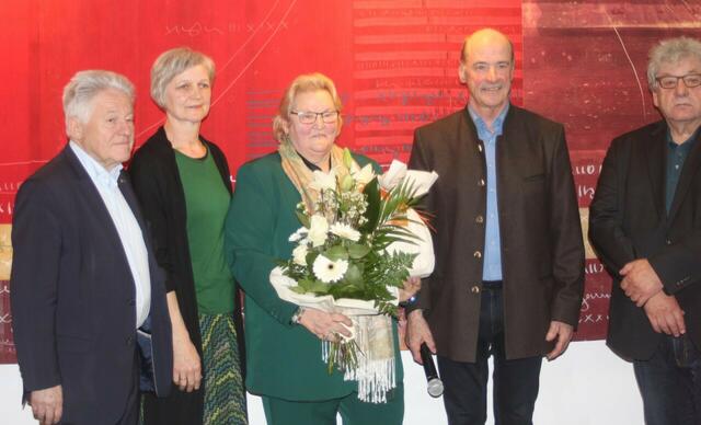 Seniorenbund-Landesobmann Josef Pühringer, Bürgermeisterin von Schlierbach Katharina Seebacher, Ehrenobfrau und Bezirksobfrau Hilde Baumgartner, Seniorenbund-Obmann Josef Langeneder, Seniorenbund-Obmann Karl Puchbauer-Schnabl. | Foto: SB Schlierbach