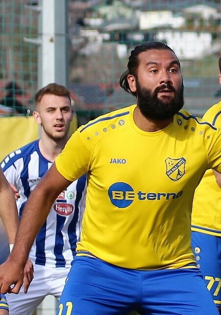 SPG Silz/M. - FC Kufstein 1:1 - die Torschützen des Spieles: Sandro Gavric (FCK, li.) und Ertugrul Yildirim (SPG, re.).)  | Foto: Schwaighofer