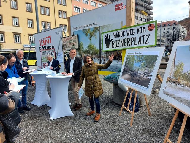 Pressegespräch von Bgm. Willi, StR Schwarzl und Walter Zimmeter. | Foto: Depaoli