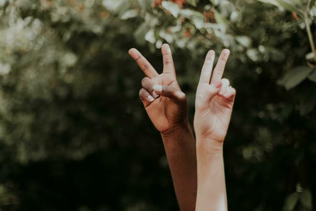 Die Antidiskriminierungsstelle zeigt auf gegen Rassismus. | Foto: Priscilla Du Preez/Unsplash