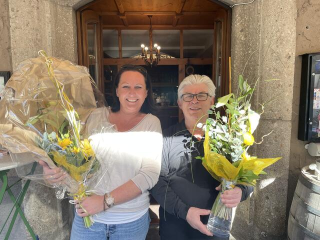 Giovanni und Alexandra Hager (Stellvertretend für den Tourismusverband Werfen) haben diese Aktion vor elf Jahren auf die Beine gestellt. | Foto: Philipp Scheiber