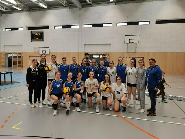 Purgstall und Waidhofen lieferten sich im Finale der NÖ Landesmeisterschaften eine packende Partie mit dem letztlich besseren Ende für die Ybbstalerinnen. | Foto: UVC Raiba Waidhofen/Ybbs