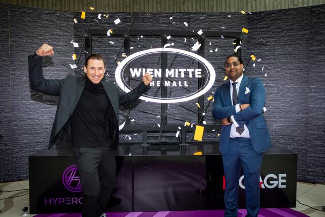Centermanager Wien Mitte - The Mall Florian Richter und Jay Sarma, CEO von Ingage Media. | Foto: Robin Consult/Fellner