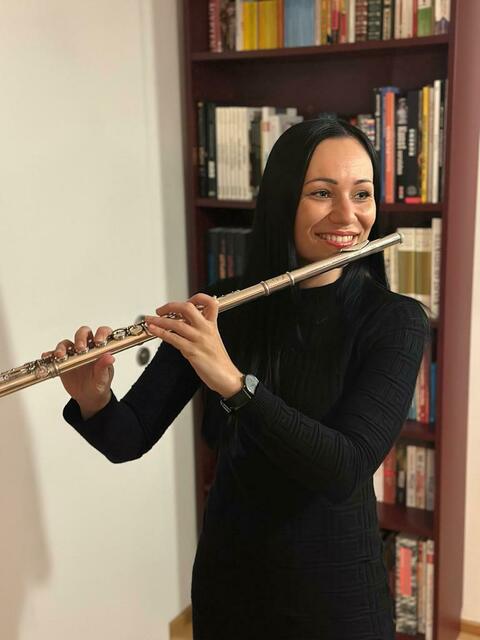 Als neue Musik-, Religions- und Instrumentalprofessorin wird Julia Fink, die selbst das Borg Feldbach absolviert hat, Querflötenunterricht geben. | Foto: BG/BRG Feldbach