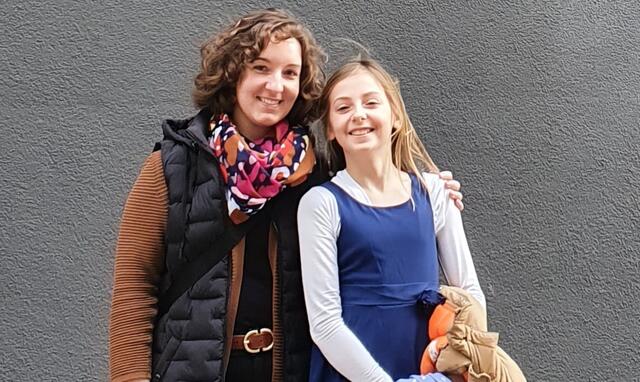 Dora Hribik mit Kathrin Ully (l.) | Foto: Musikschule
