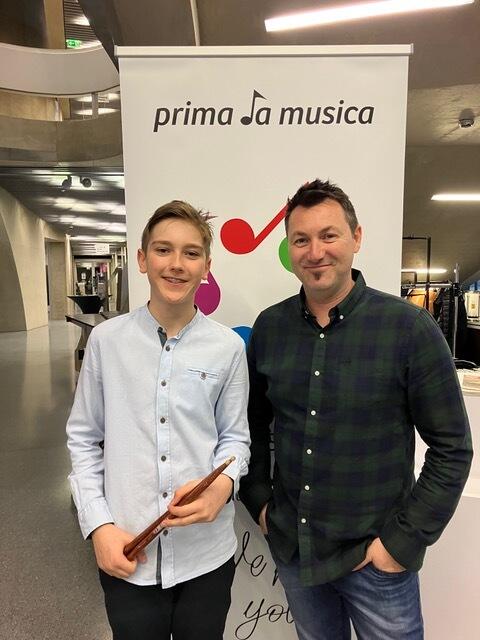 Leonhard Jud mit Bernhard Richter | Foto: Musikschule