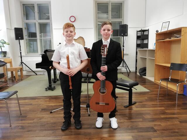 Das Duo "Bloguit" bilden Stefan Semlitsch (l.) und Clemens Zach | Foto: Musikschule