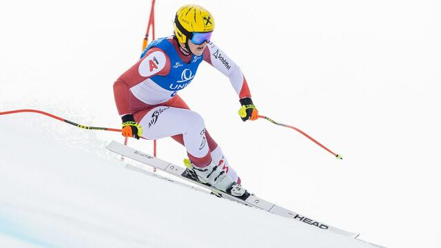 Nina Ortlieb auch Lech am Arlberg holt ihren ersten Staatsmeistertitel. | Foto: GEPA