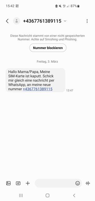 SMS wie diese sind keine Seltenheit mehr. | Foto: Victoria Edlinger