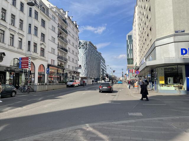 Viele der Radfahr- und Fußgängerunfälle passierten 2021 auf der Landstraßer Hauptstraße. | Foto: Hannah Maier