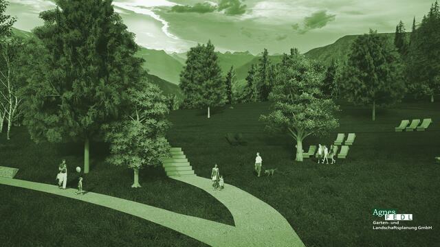 Agnes Fedl plant beim Dechantteich diesen Landschaftspark. | Foto: Fedl