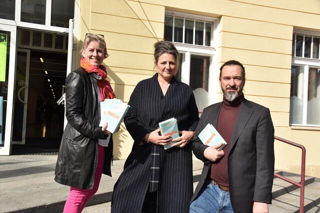 Gemeinderätin Judith Händler, Gertraud Klemm und Leo Hemetzberger. | Foto: 2023psb/sap