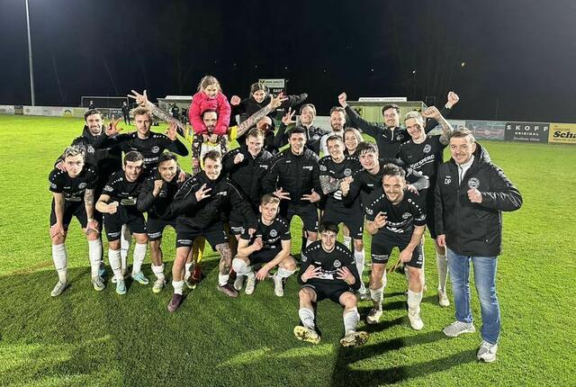 Der ASK Voitsberg feierte auf dem engen Platz in Gamlitz einen 3:0-Erfolg. | Foto: ASK Voitsberg