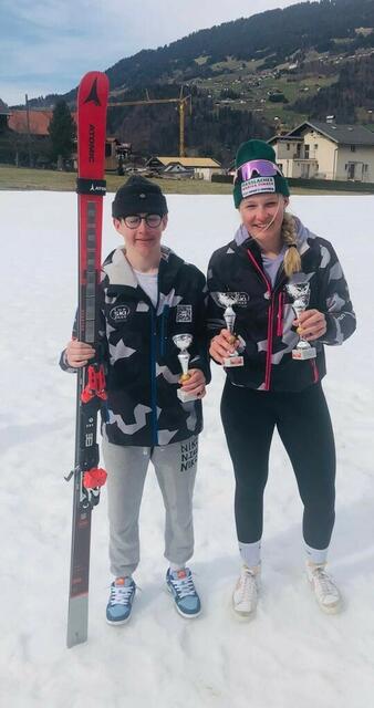 Konstantin Daberer und Theresa Mörtl gewannen bei den ÖSV-Schülerstaatsmeisterschaften jeweils Bronze.  | Foto: Mörtl/KK