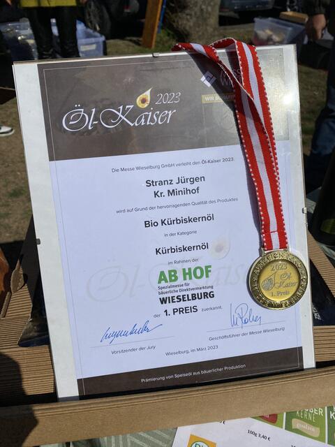 Die begehrte Auszeichnung