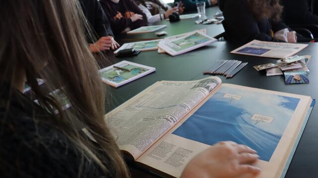Einblicke in die este Ausgabe der Zeitung "Der Standard". | Foto: Alicia Martin Gomez 