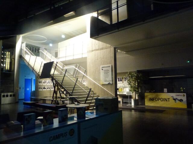 Festbeleuchtung Campus 02 zur Earth Hour 2023.