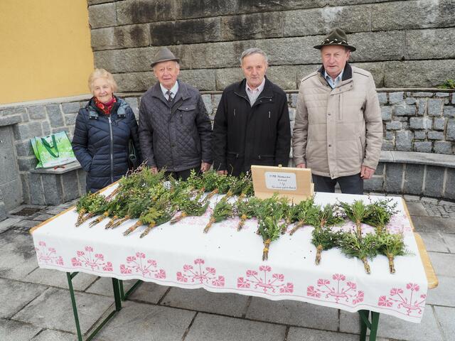 Von links: Karoline und Walter Hinterkörner, Johann Langthaler und Josef Mitmannsgruber. | Foto: Ludwig Riepl