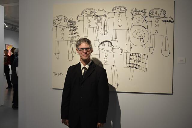 Thomas Gräser zeichnet gerne Menschen, Tiere, Fahrzeuge und Musikinstrumente. | Foto: Pilz