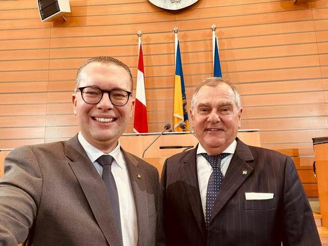 Bundesrat Matthias Zauner und Landtagsabgeordneter Franz Dinhobl. | Foto: Zauner