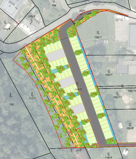 Projektplan vom klimafitten Parkplatz Lurnfeld.
 | Foto: LAG Großglockner/Mölltal-Oberdrautal