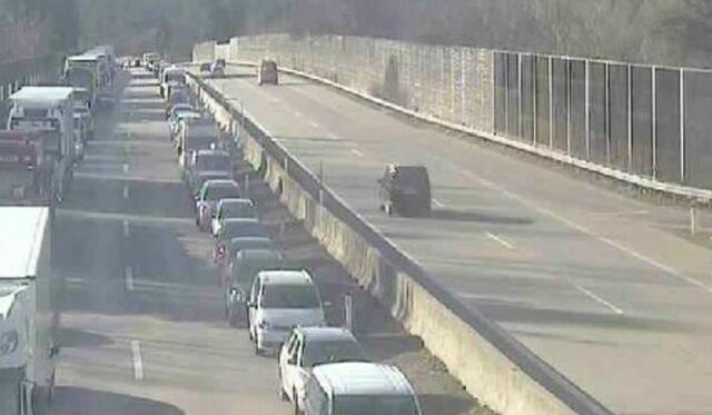 Auf der A2 staut es sich kilometerlang Richtung Klagenfurt | Foto: ASFINAG