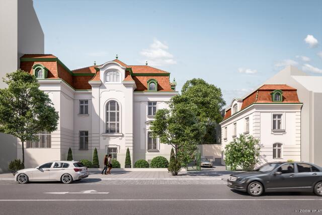 Das Palais soll als exklusive Villa erhalten und mit luxuriösem Flair sowie moderner Technik ausgestattet
werden. | Foto: 2021 ZOOMVP_RSREO