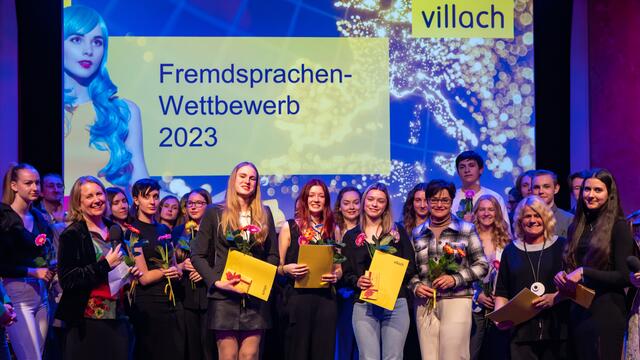 Insgesamt 26 Kandidaten maßen sich in einem spannenden Wettkampf in den Sprachen Englisch, Französisch und Italienisch. | Foto: Stadt Villach/Stefanie Kleindopp