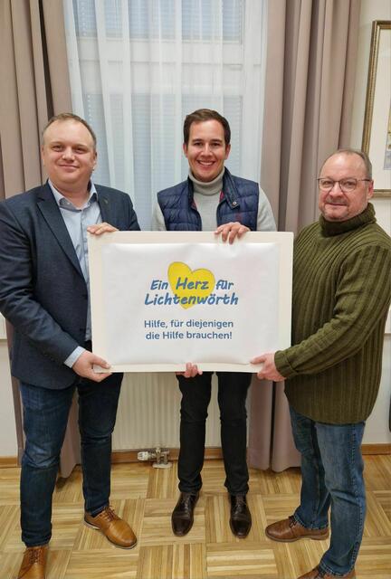 GGR für Soziales Thomas Gergela, Bürgermeister Manuel Zusag und Vizebürgermeister Andreas Feichtinger. | Foto: Gemeinde
